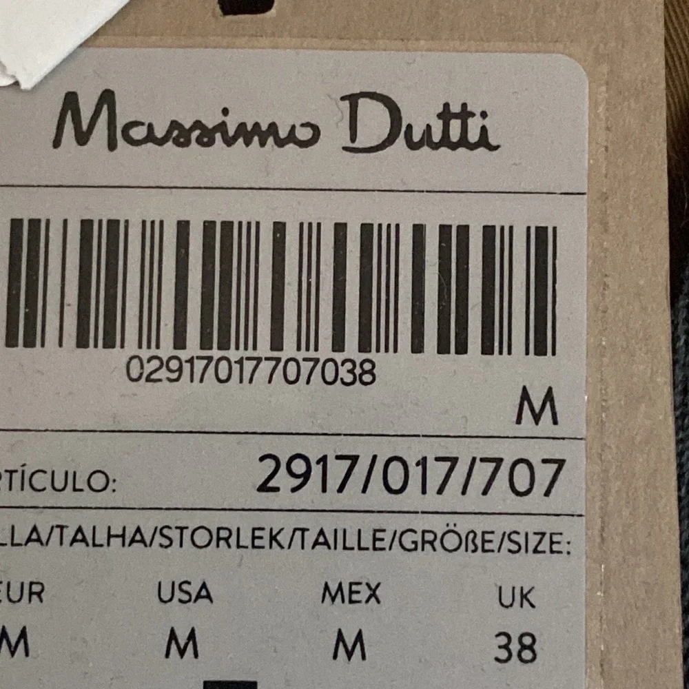 NWT. Massimo Dutti Brown Technical Cotton Poplin Bermuda Shorts. Size M.